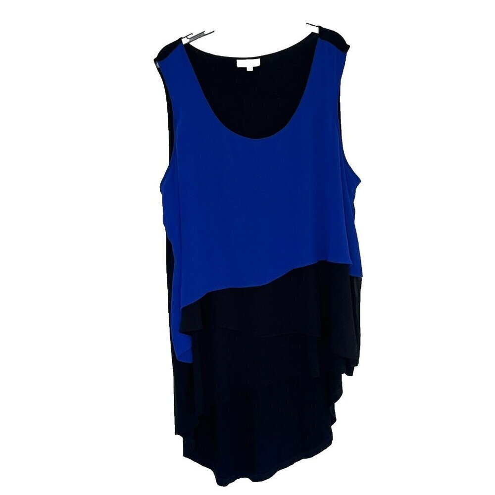 M & S Autograph Dress size 24 Scoop Neck Asymmetric Party Boho Beachy Tiered